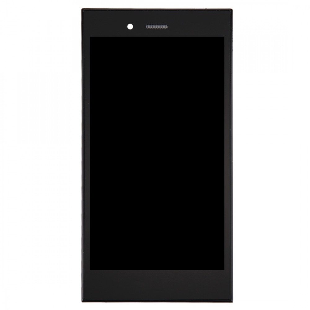 LCD Screen and Digitizer Full Assembly with Frame for BlackBerry Z3 (Black)  BlackBerry Z3